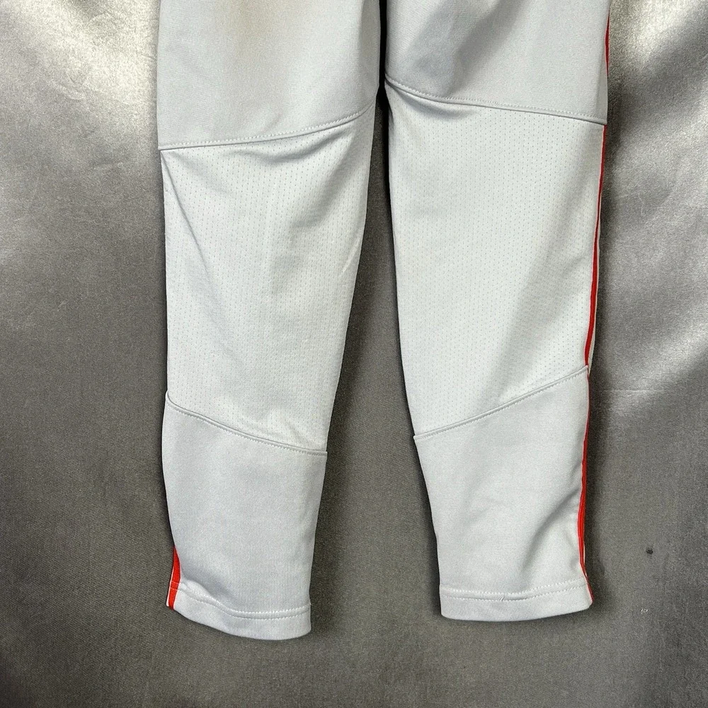 Nike Boys Vapor Select Baseball Pants Gray Red Piping XS -BQ6443-056 Youth Gear‎